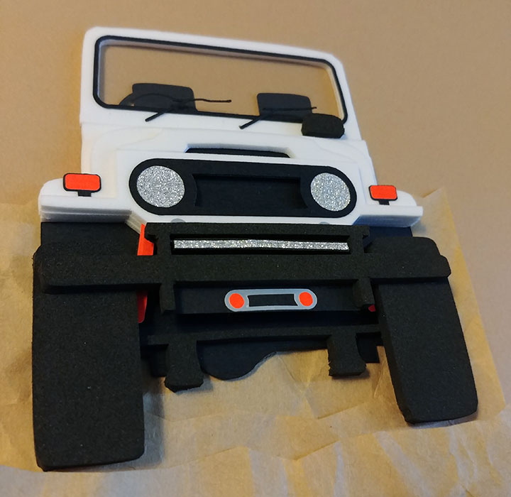 Toyota Land Cruiser FJ40 card in progress