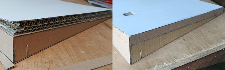 Building up and smoothing of the base of the display