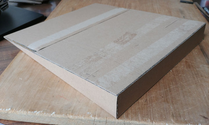 The base of the model car diorama