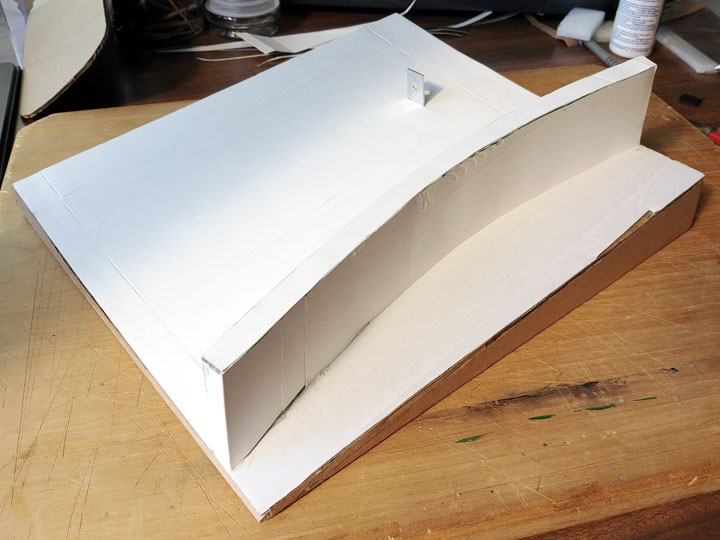 Cardboard covering the Mount Panorama Circuit display