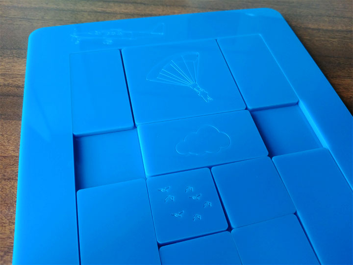 The puzzle just after getting laser cut and engraved