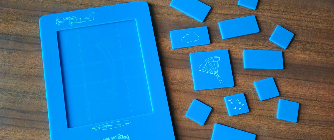 Skydiving Themed Shuffle Puzzle